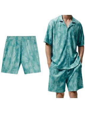 Zara Tie Dye Effect Relaxed Fit Elastic Waist Shorts 2795/311